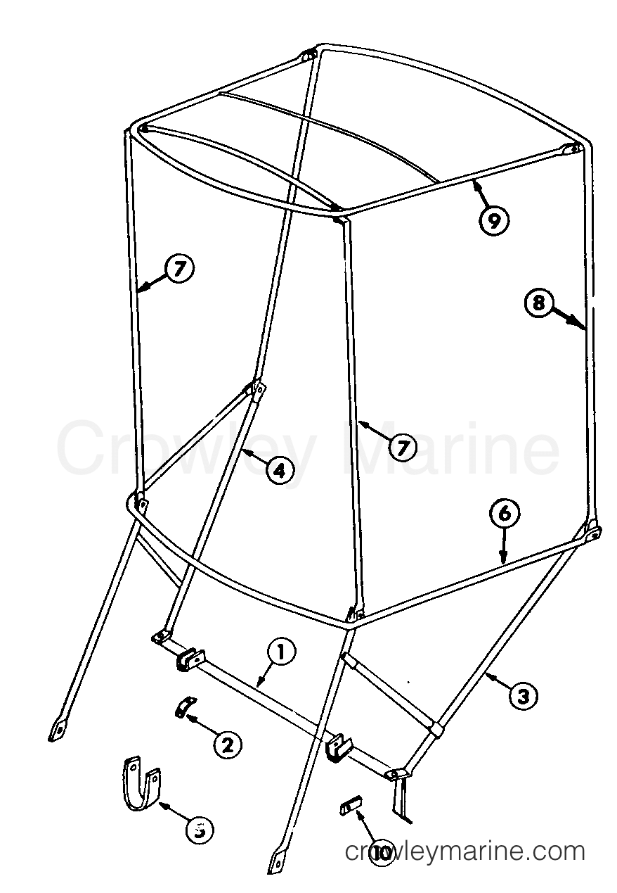 Yamaha Motors YS624TE - OPTIONAL PARTS (HALF CAB ASSEMBLY)
