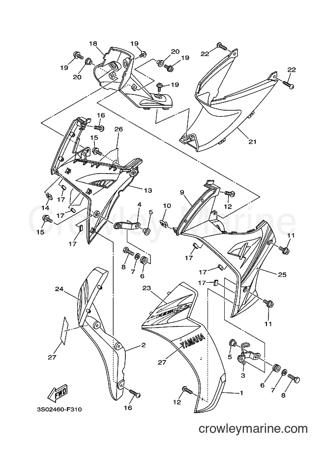2007 Scooter T110LE - T110LE (3P92) [010] - LEG SHIELD