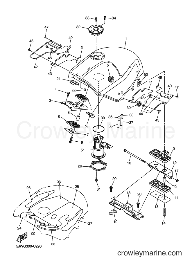2004 Sport Bike FJR1300A - FJR1300A (5VS7) [110] - FUEL TANK