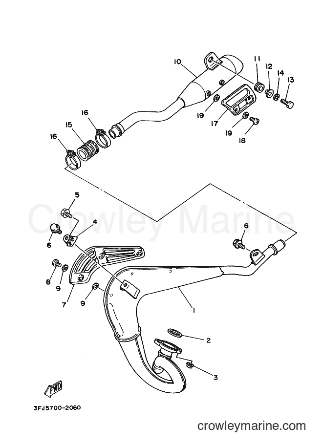 2008 Dirt Bike DT125 - DT125 (3TTF) [010] - EXHAUST