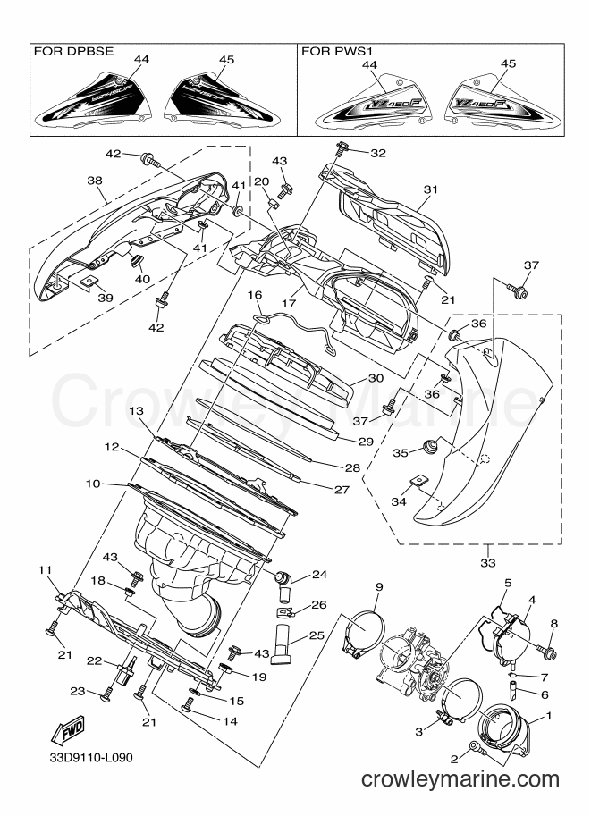 2012 Dirt Bike YZ450F - YZ450F (33DA) [010] - INTAKE