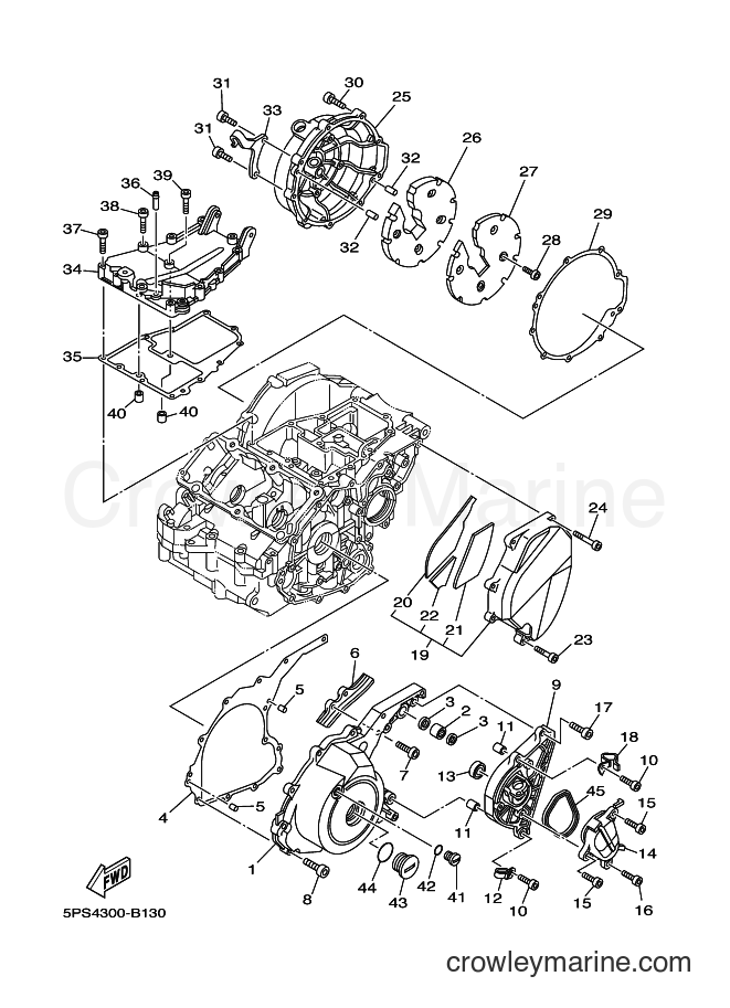2003 Street Bike TDM900 - TDM900 (5PS4) [070] - CRANKCASE COVER 1