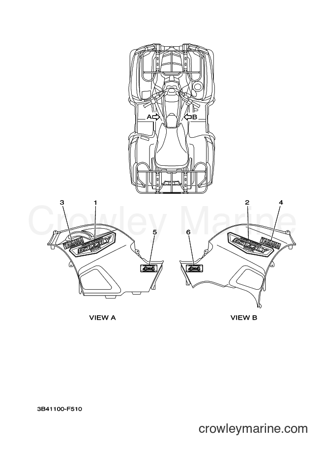 Yamaha Motors YFM700FWAD (3B41) [010] - GRAPHICS