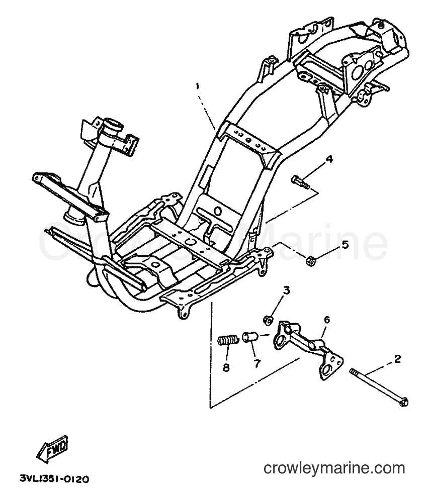 1992 Scooter CW50 - CW50 (4BY2) [999] - FRAME
