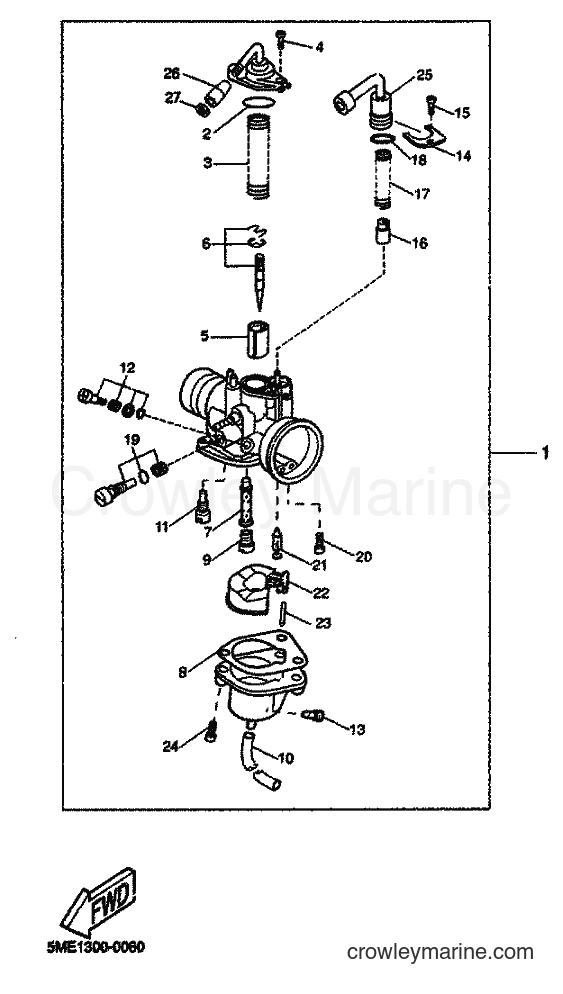 2001 Scooter YQ100 - YQ100 (5ME4) [030] - CARBURETOR
