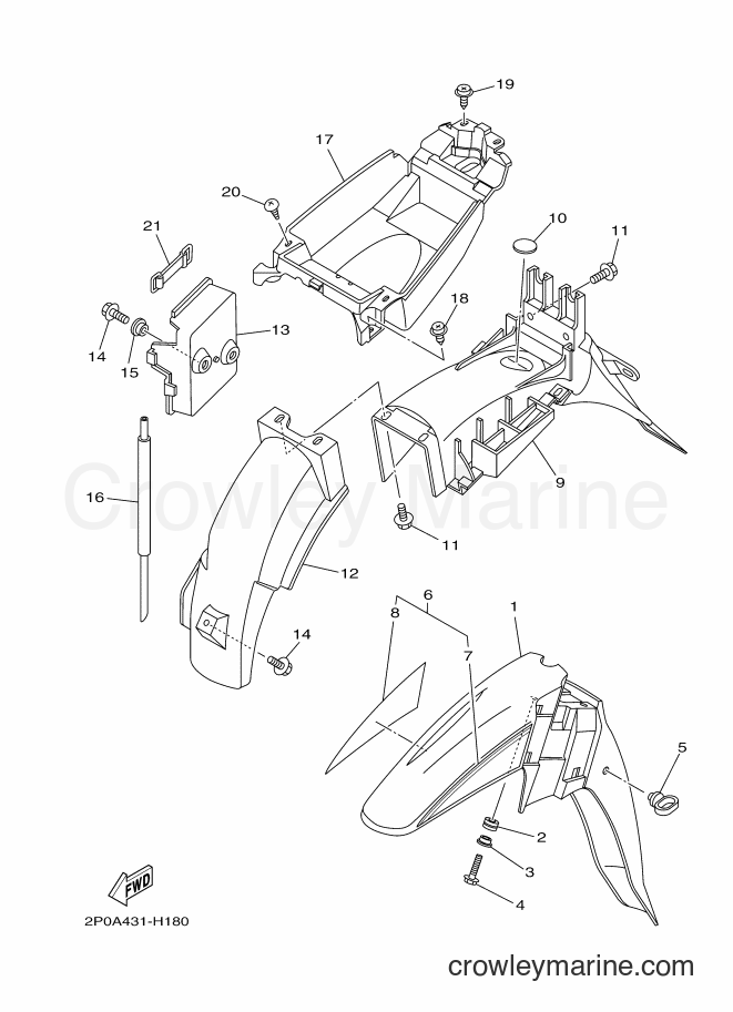 2009 Scooter T110S - T110S (2P0A) [010] - FENDER