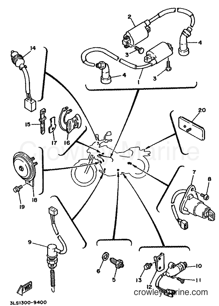 Yamaha Motors XV250 (3LS2) [999] - ELECTRICAL 2