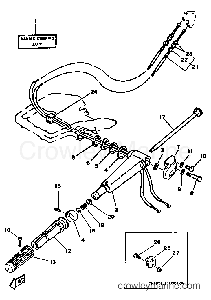 Yamaha Motors C25ELHR - STEERING 1