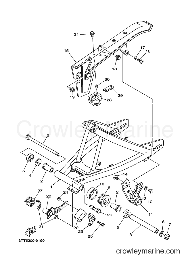 1999 Dirt Bike DT175 - DT175 (3FJB) [010] - REAR ARM