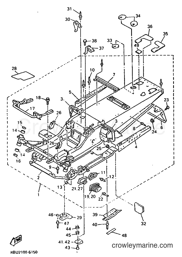 Yamaha Motors VX800 (8BU2) [020] - FRAME