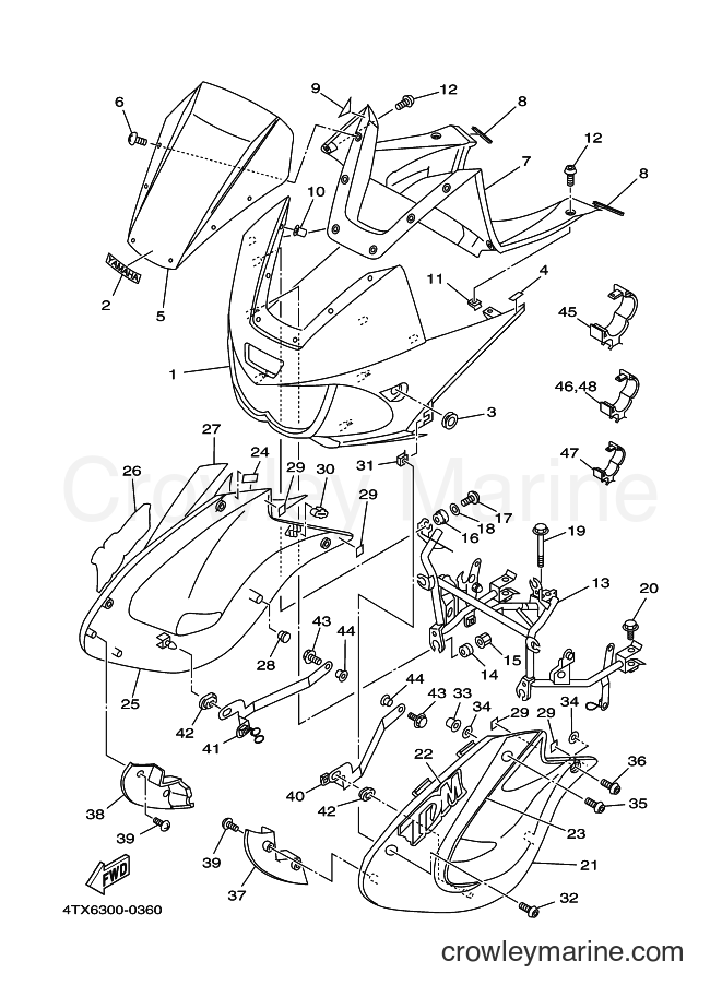 Yamaha Motors TDM850 (4TX6) [030] - COWLING 1