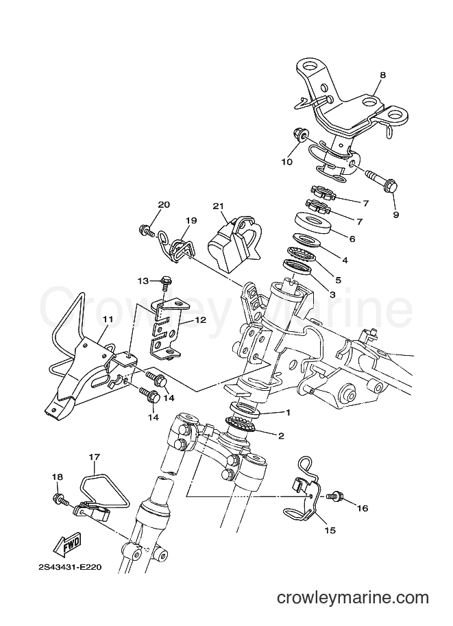 2006 Scooter LA-135DCL - LA-135DCL (2S43) [010] - STEERING