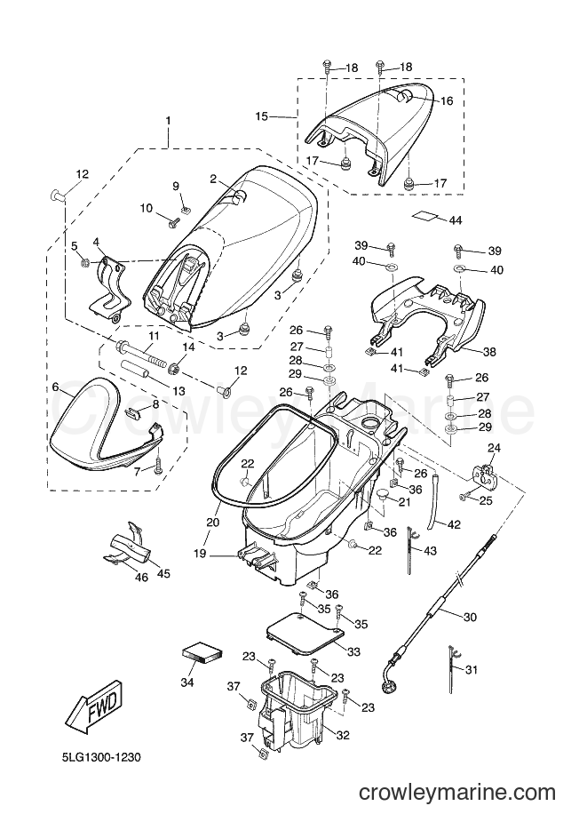 2001 Scooter XQ150 - XQ150 (5LG2) [010] - SEAT