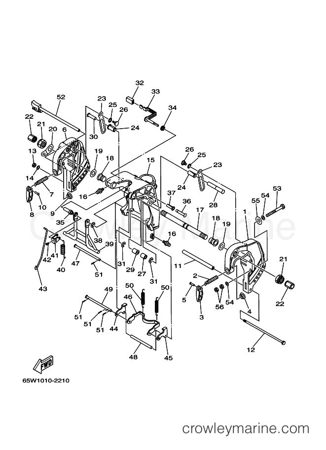 Yamaha Motors F25A (65W1) [350] - BRACKET 1