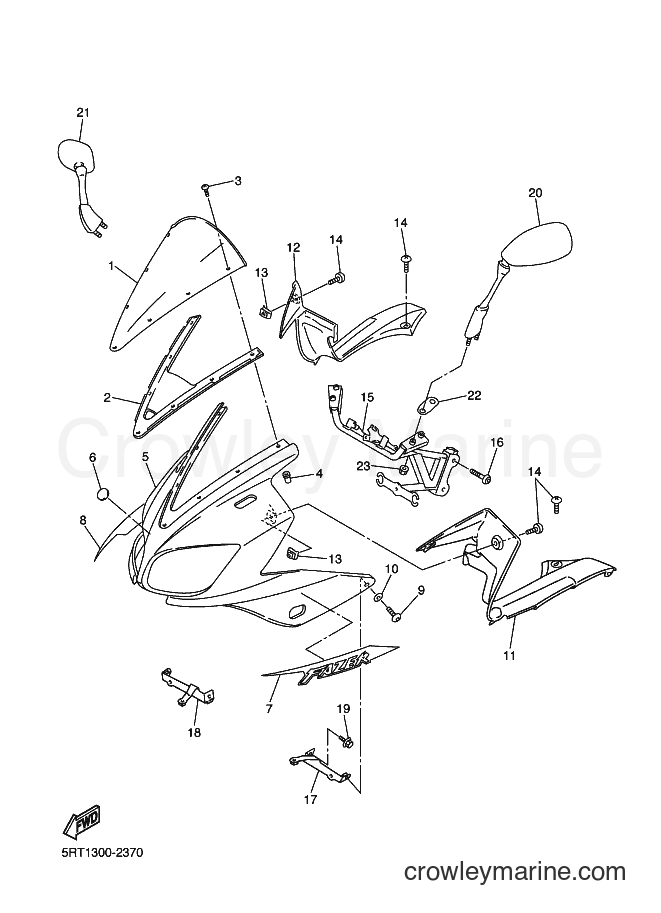 Yamaha Motors FZS600 (5RT5) [010] - COWLING 1