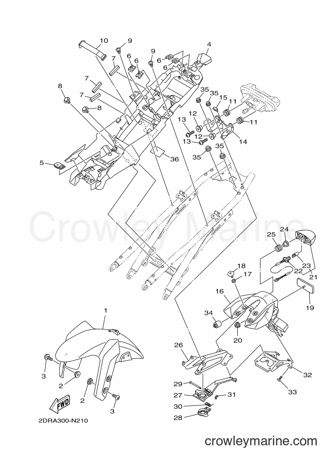 2014 Street Bike MT09A - MT09A (2DRA) [010] - FENDER