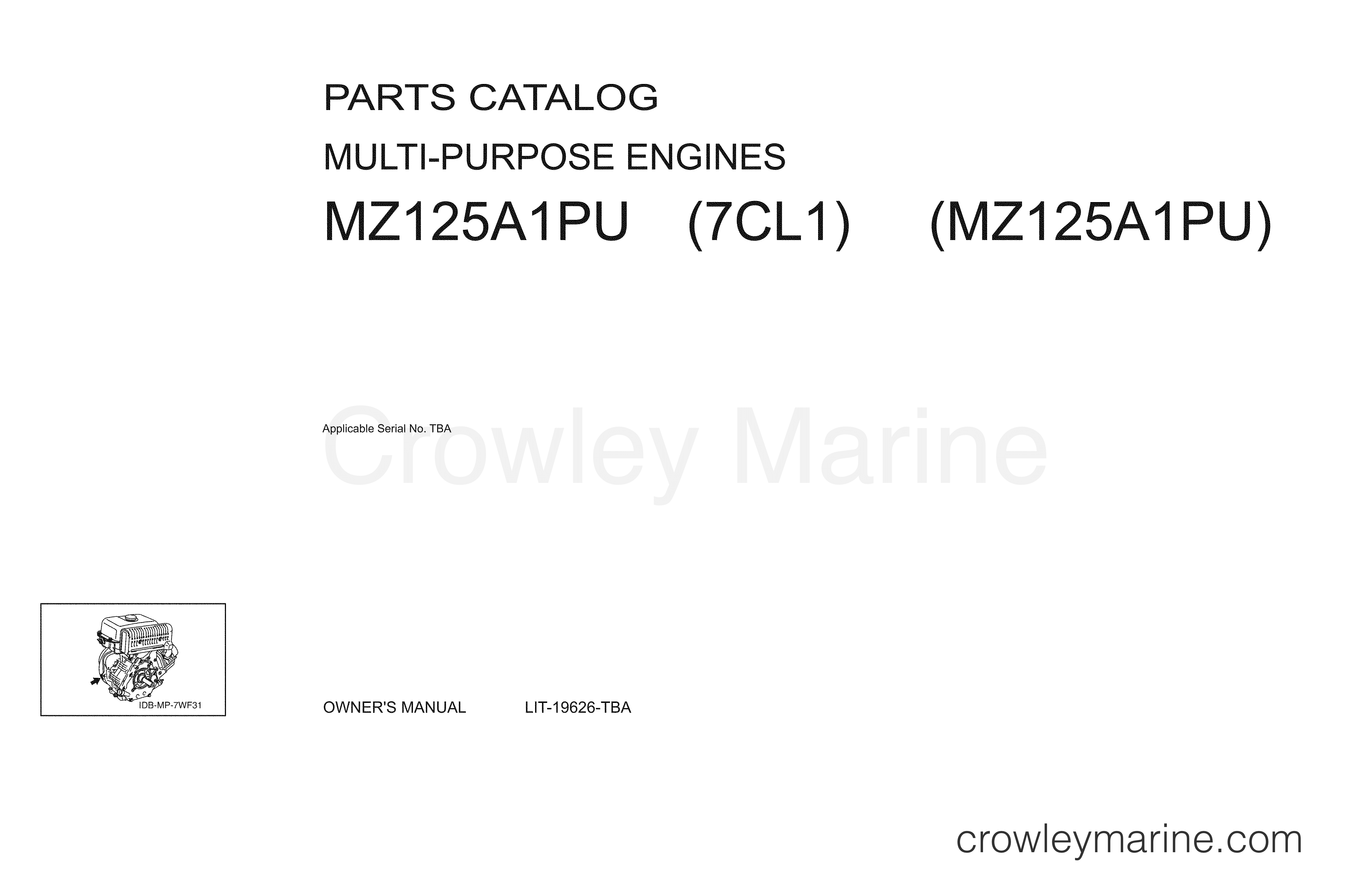 2005 UTV 125 - MZ125A1PU - 1 TITLE PAGE
