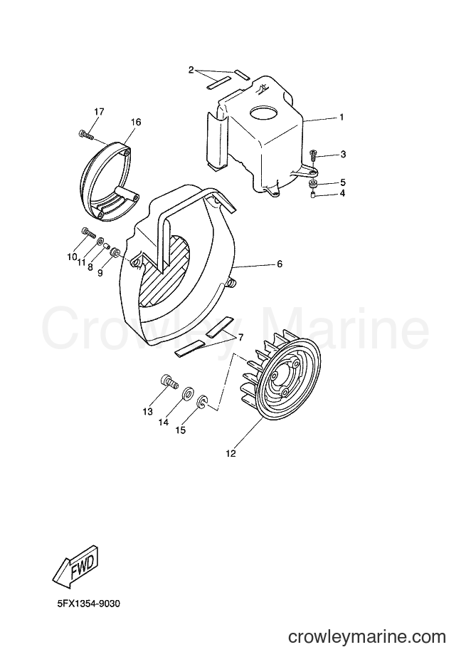 2002 Scooter CW50RS - CW50RS (5FXR) [030] - AIR SHROUD & FAN