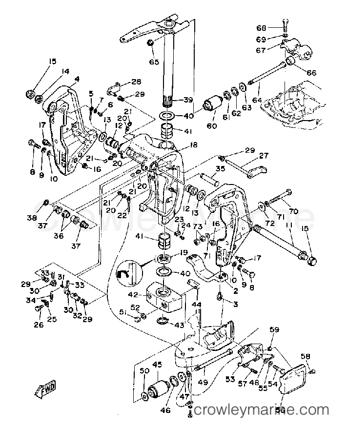 Yamaha Motors L150ETXF - BRACKET 1