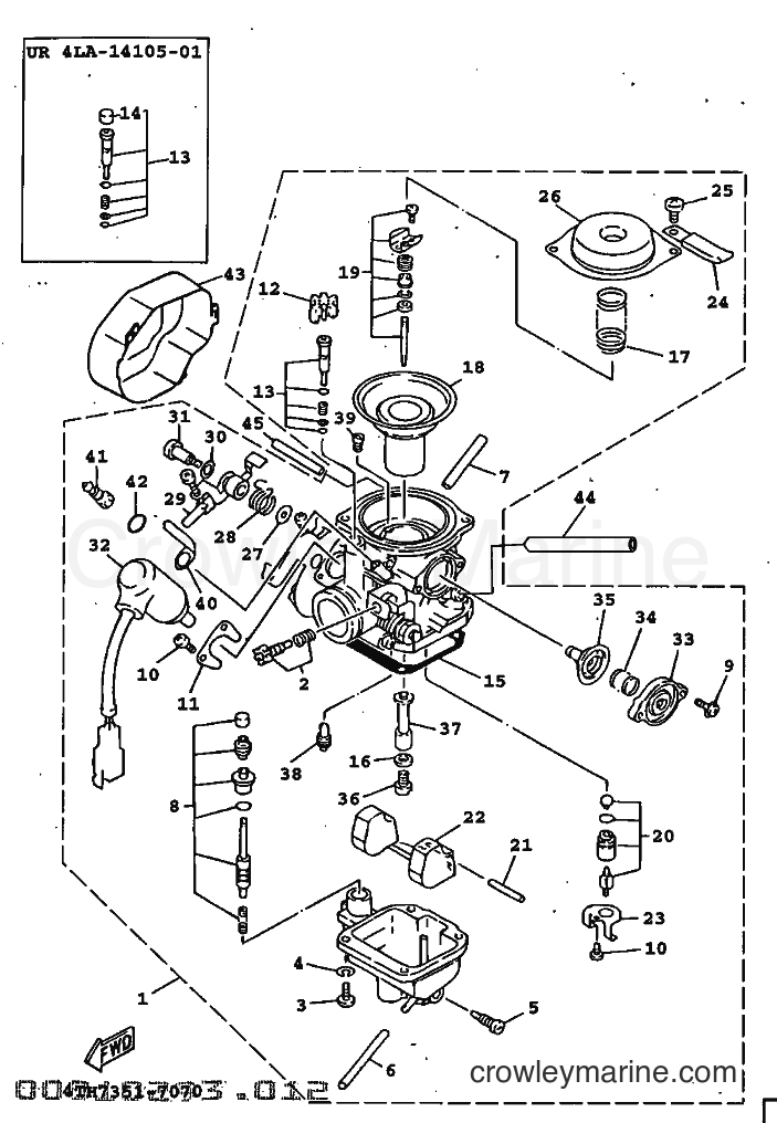 1998 Scooter XC125T - XC125T (4KY7) [010] - CARBURETOR