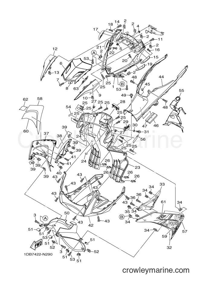 2014 Scooter AT125FC - AT125FC (1DB8) [010] - LEG SHIELD