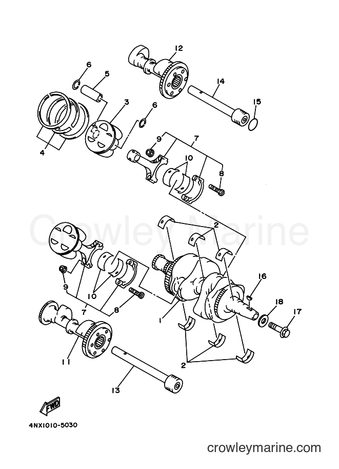 2000 Street Bike TDM850 - TDM850 (4TX6) [060] - CRANKSHAFT & PISTON