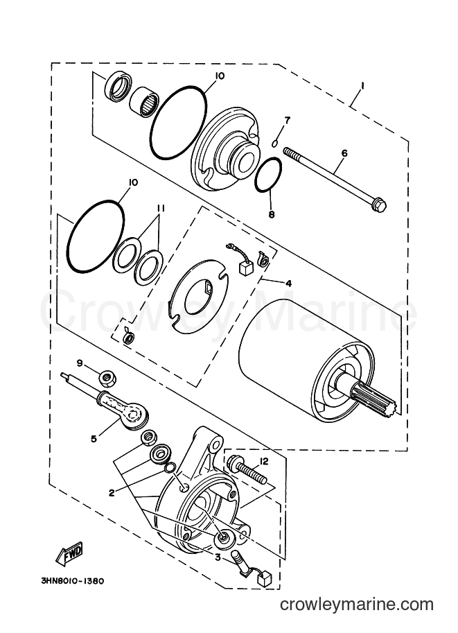 1992 ATV YFM350FW - YFM350FW (3HNB) [010] - STARTING MOTOR