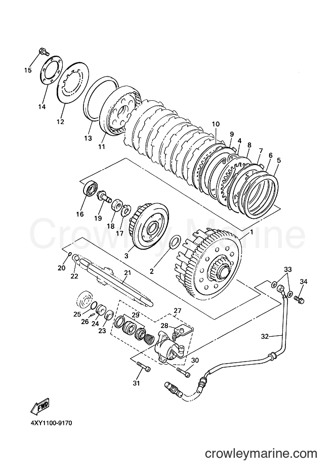 2009 Cruiser XVZ13CTS - XVZ13CTS (1D6U) [010] - CLUTCH