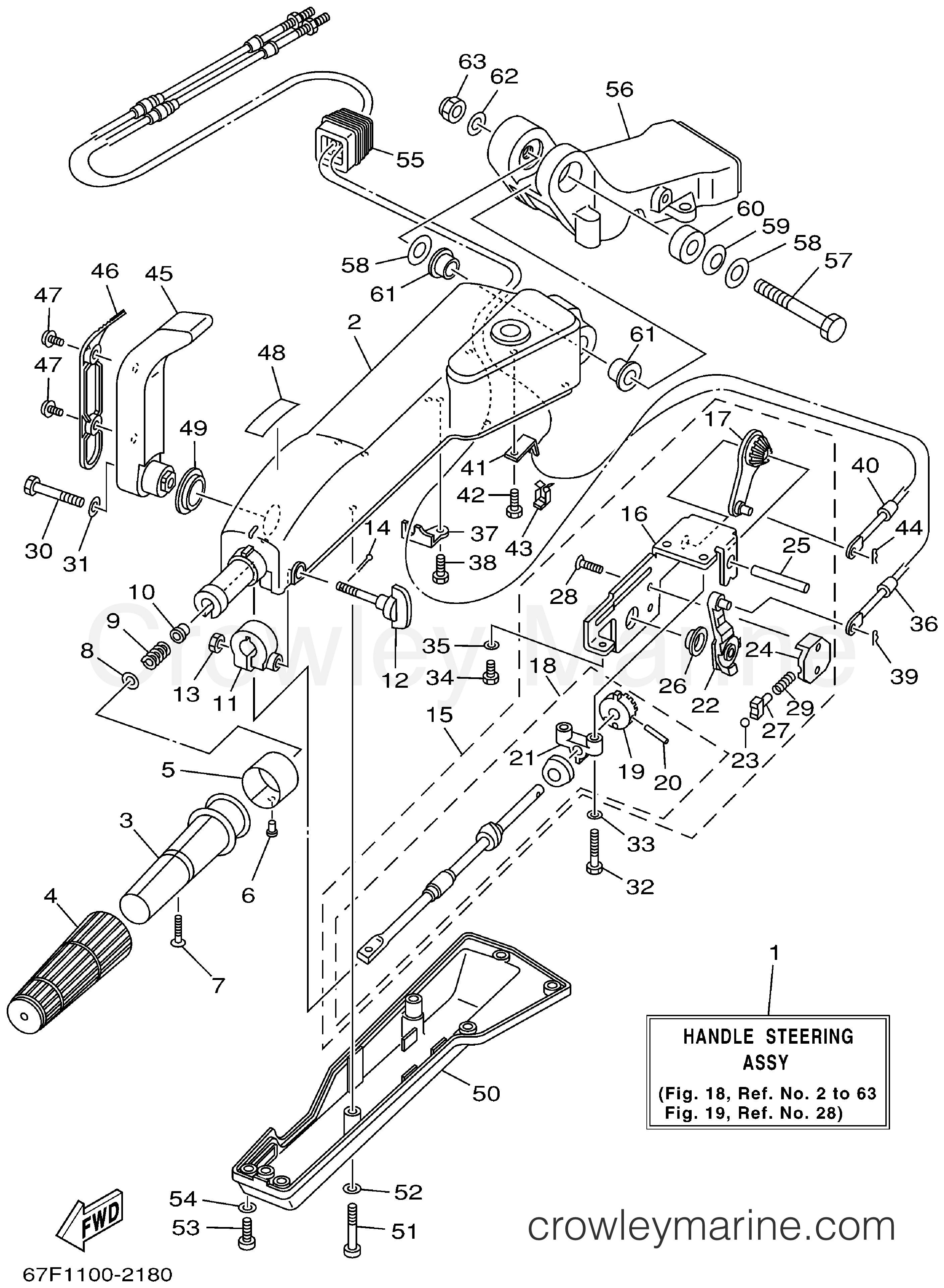 Yamaha Motors F80TJRA - STEERING 1
