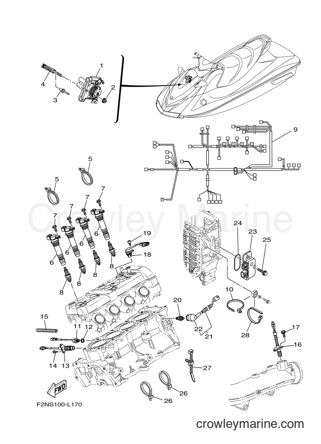 Yamaha Motors VX1100C-L (F2NU) [010] - ELECTRICAL 2