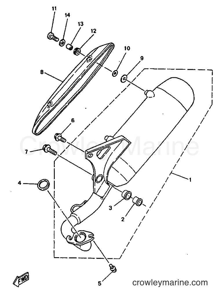 1997 Scooter YN50 - YN50 (5AD6) [010] - EXHAUST