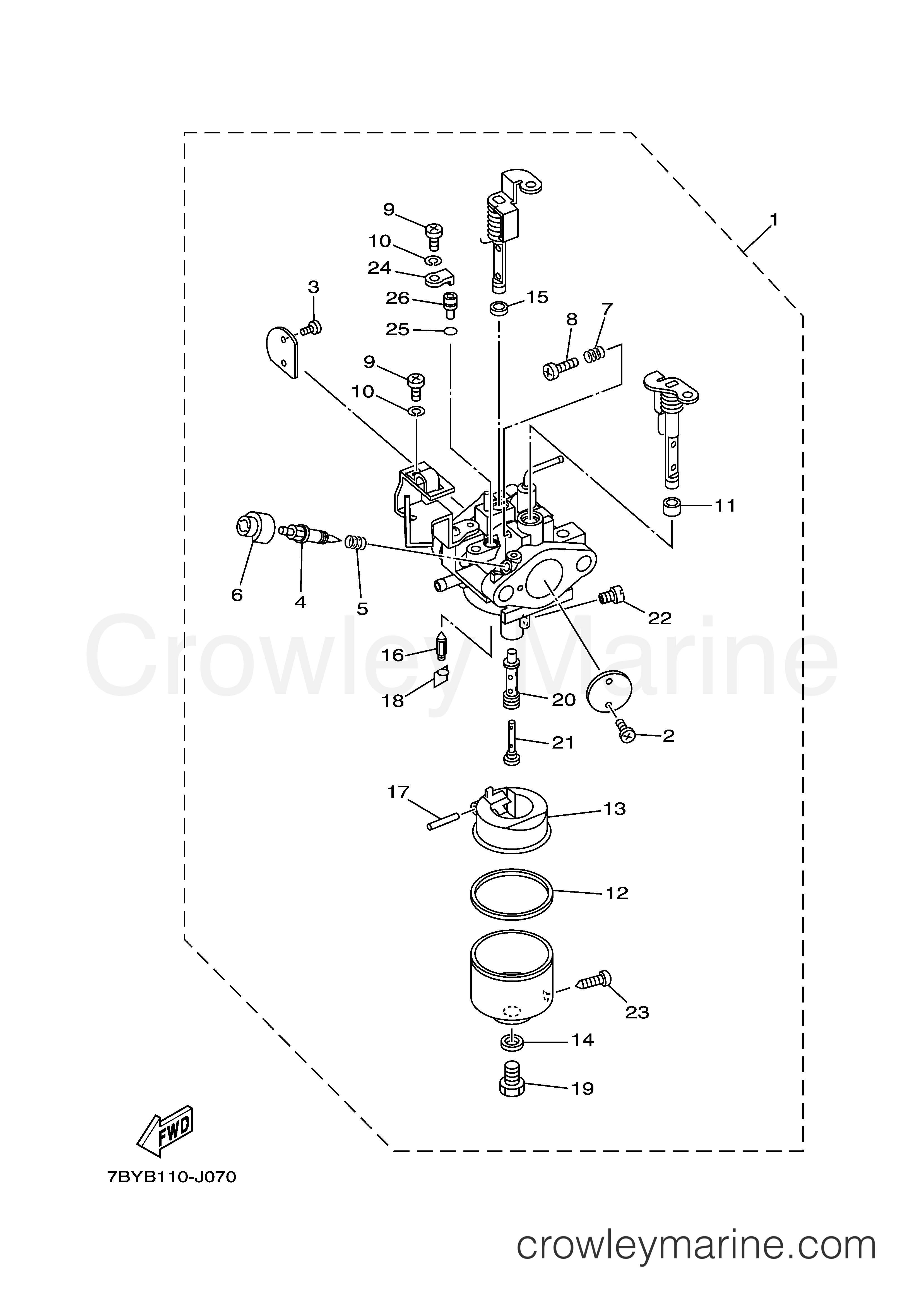 Yamaha Motors MZ360K2EUUTV - CARBURETOR