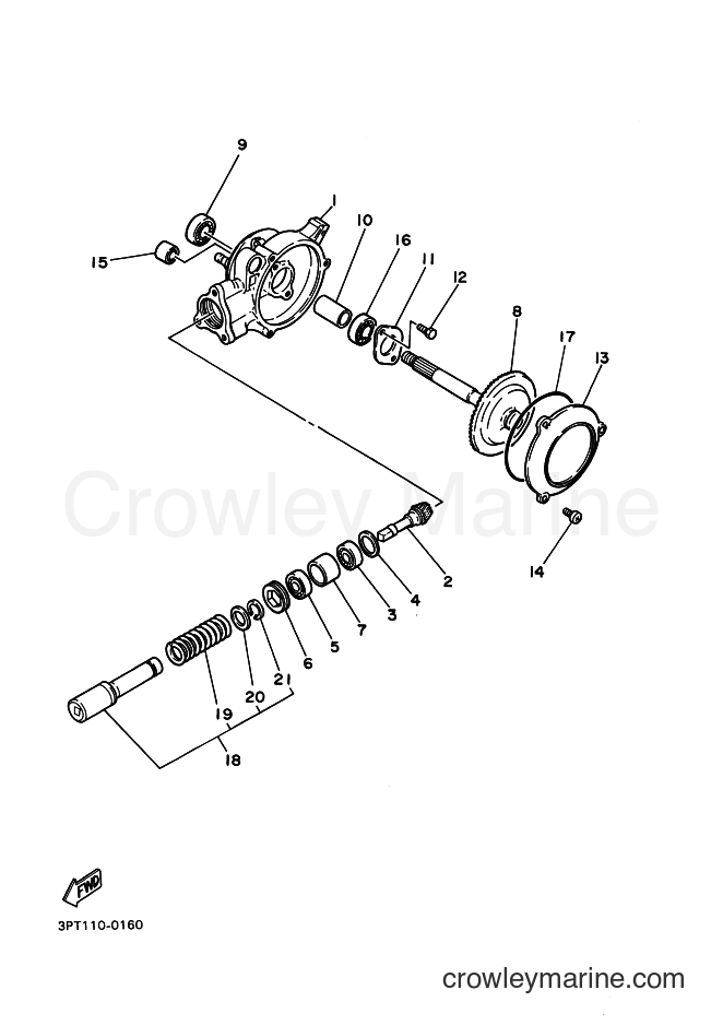 1993 Dirt Bike PW50 - PW50 (3PT9) [010] - DRIVE SHAFT