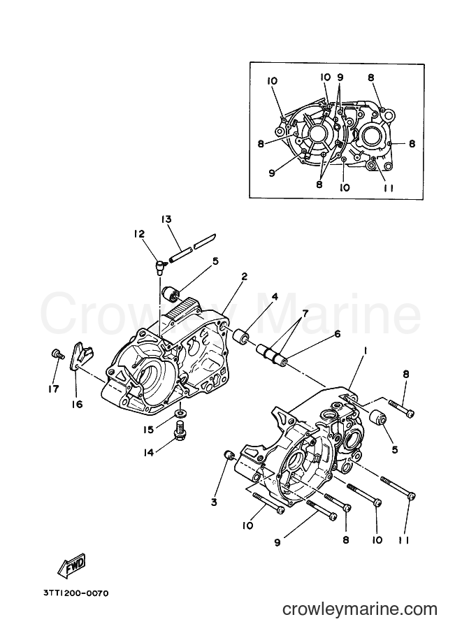 2009 Dirt Bike DT175 - DT175 (3TSR) [010] - CRANKCASE
