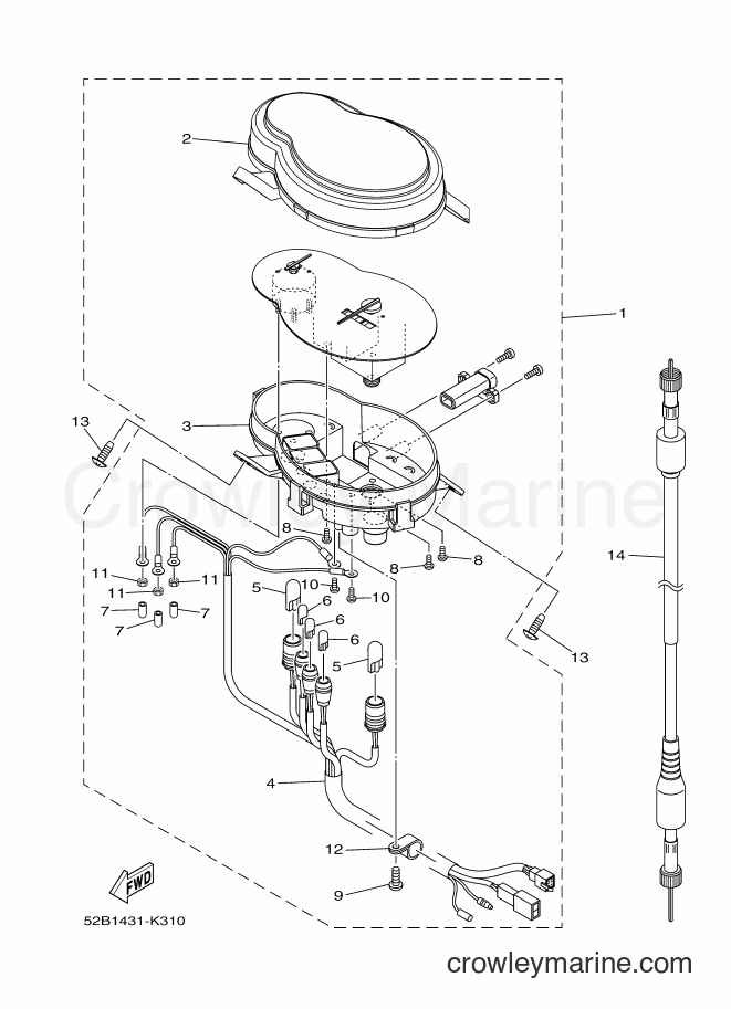 Yamaha Motors XC115S (52B4) [010] - METER