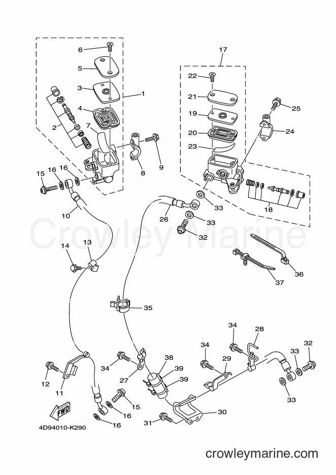 2011 Maxi-Scooter YP250 - YP250 (4D94) [010] - FRONT MASTER CYLINDER