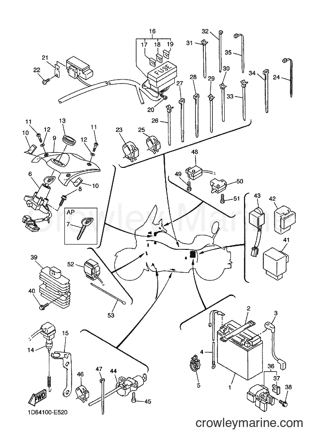 2007 Cruiser XVZ13CTS - XVZ13CTS (1D6F) [010] - ELECTRICAL 1