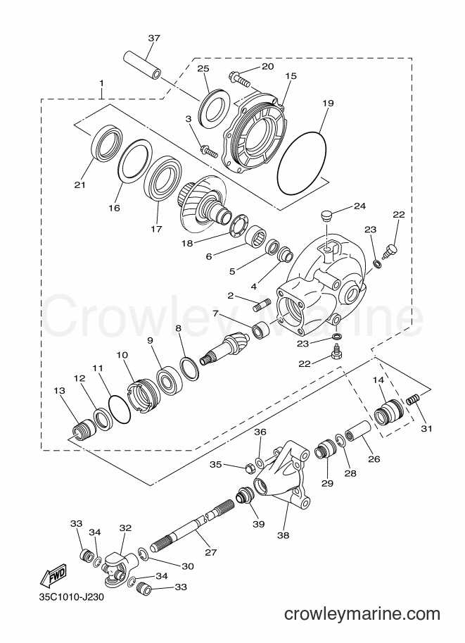 Yamaha Motors XVS400 (35C8) [010] - DRIVE SHAFT