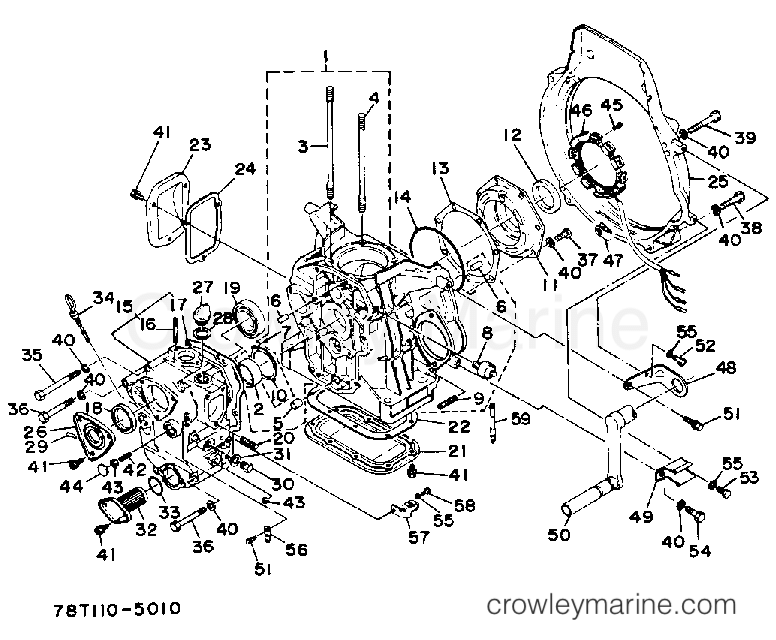Yamaha Motors EDA5000DVE - CRANKCASE