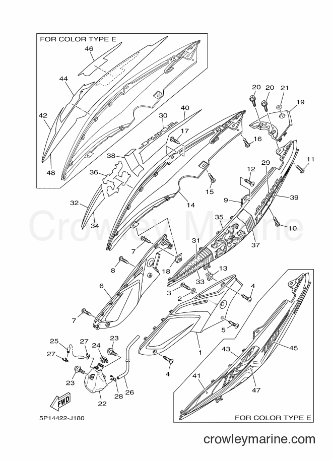 Yamaha Motors AT135 (5P14) [010] - SIDE COVER