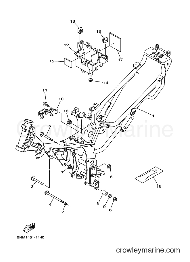 2002 Scooter JZ120F - JZ120F (5NM4) [010] - FRAME