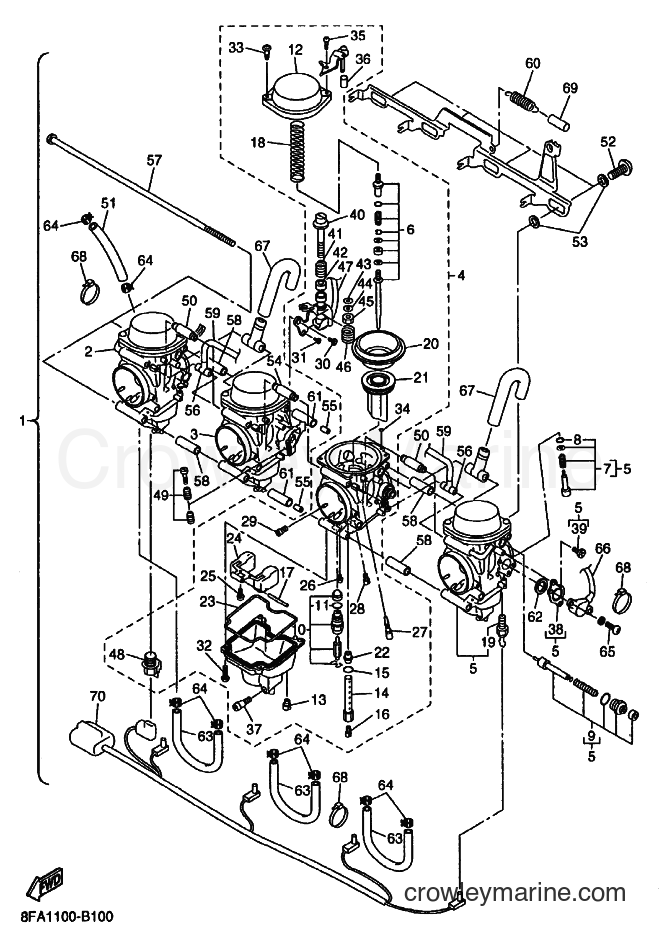 Yamaha Motors RX10MS (8EV1) [020] - CARBURETOR