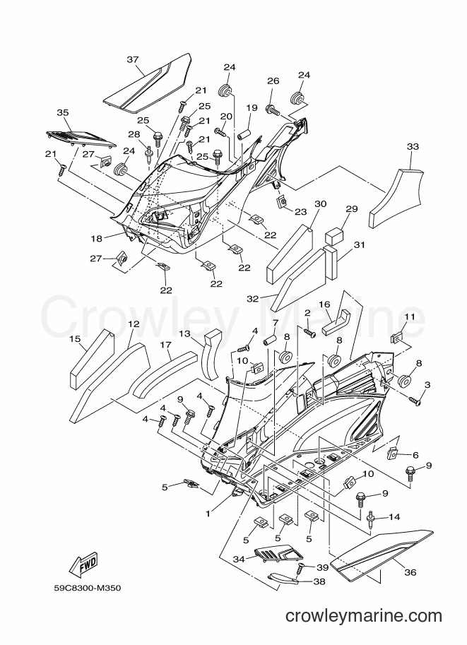 2014 Maxi-Scooter XP500A - XP500A (59CT) [060] - STAND & FOOTREST 2