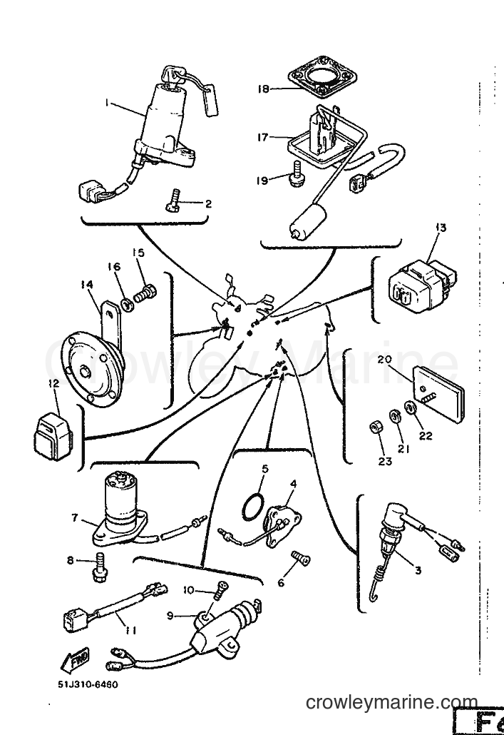 Yamaha Motors XJ600 (51J) [99A] - ELECTRICAL 2