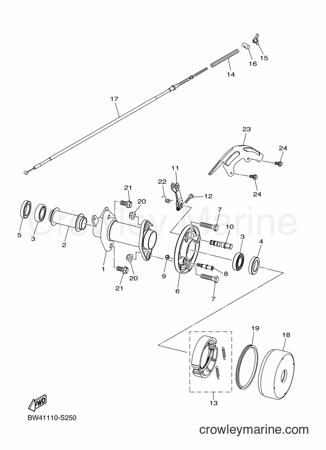 2017 ATV YFZ50 - YFZ50 (BW43) [010] - REAR BRAKE