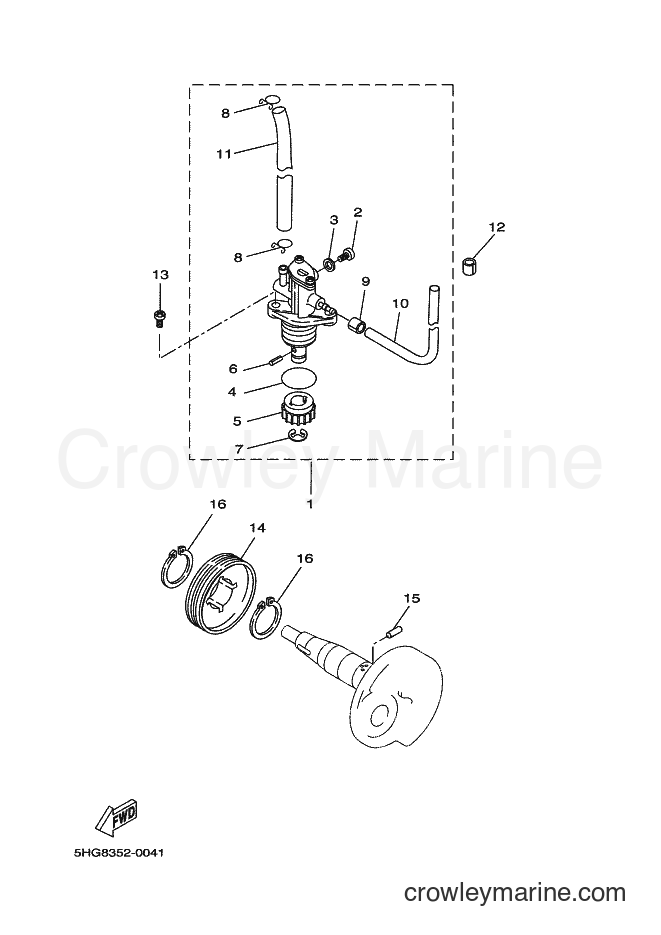 2007 Scooter CW50 - CW50 (5WWA) [010] - OIL PUMP