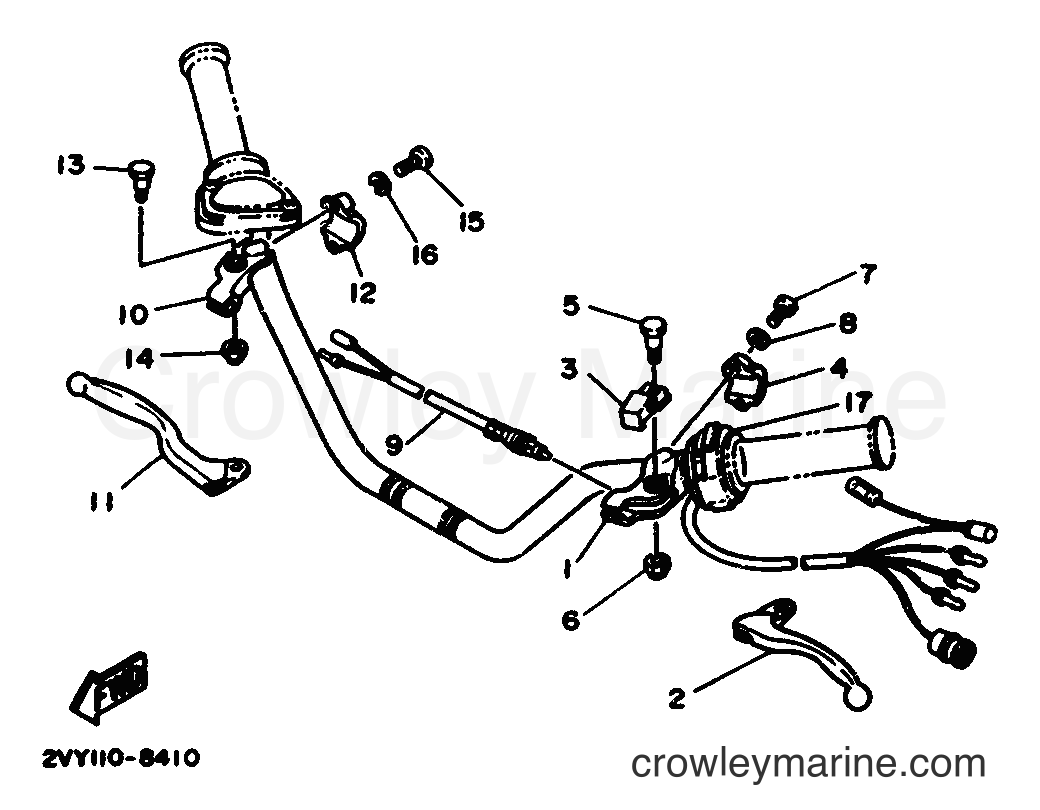 1989 ATV YFM200DX - YFM200DX (3GC2) [010] - HANDLE SWITCH & LEVER
