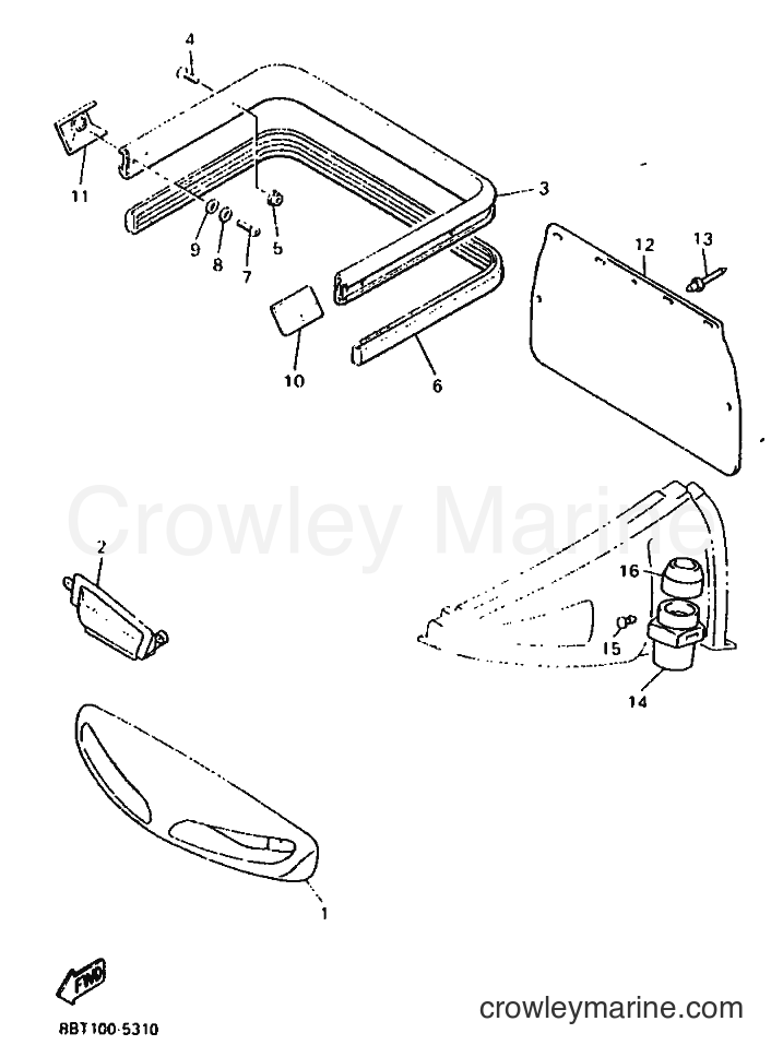 Yamaha Motors VX800ST (8BT1) [999] - BUMPER