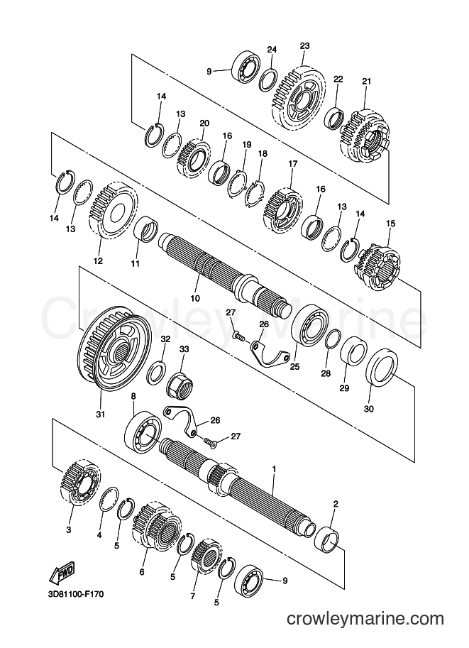 Yamaha Motors XVS1300CU (2SS4) [010] - TRANSMISSION