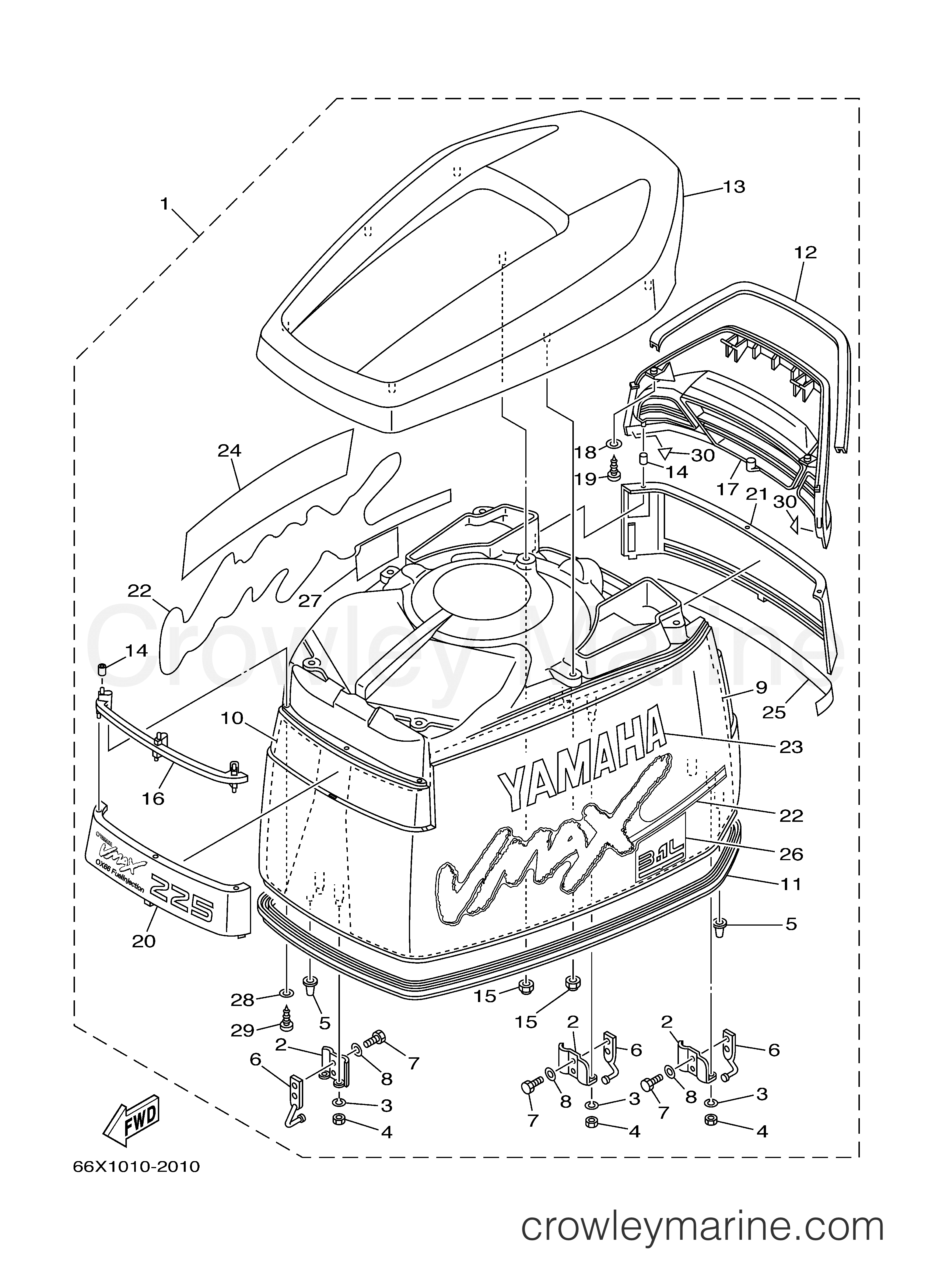 Yamaha Motors VX200TLRD - TOP COWLING